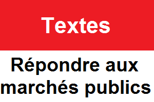 Textes relatifs à la commande publique